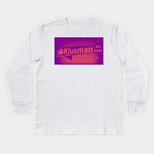 Klusman Avenue, Rancho Cucamonga, California by Mistah Wilson Kids Long Sleeve T-Shirt